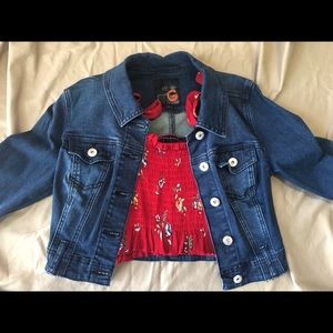 Cropped jean jacket